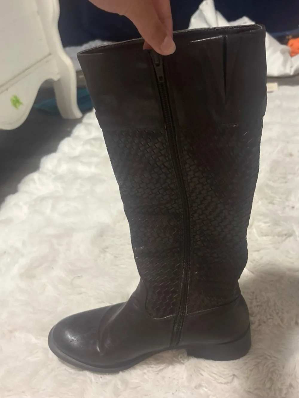 Men's Dark Brown Leather Boots - Classic Slip-On